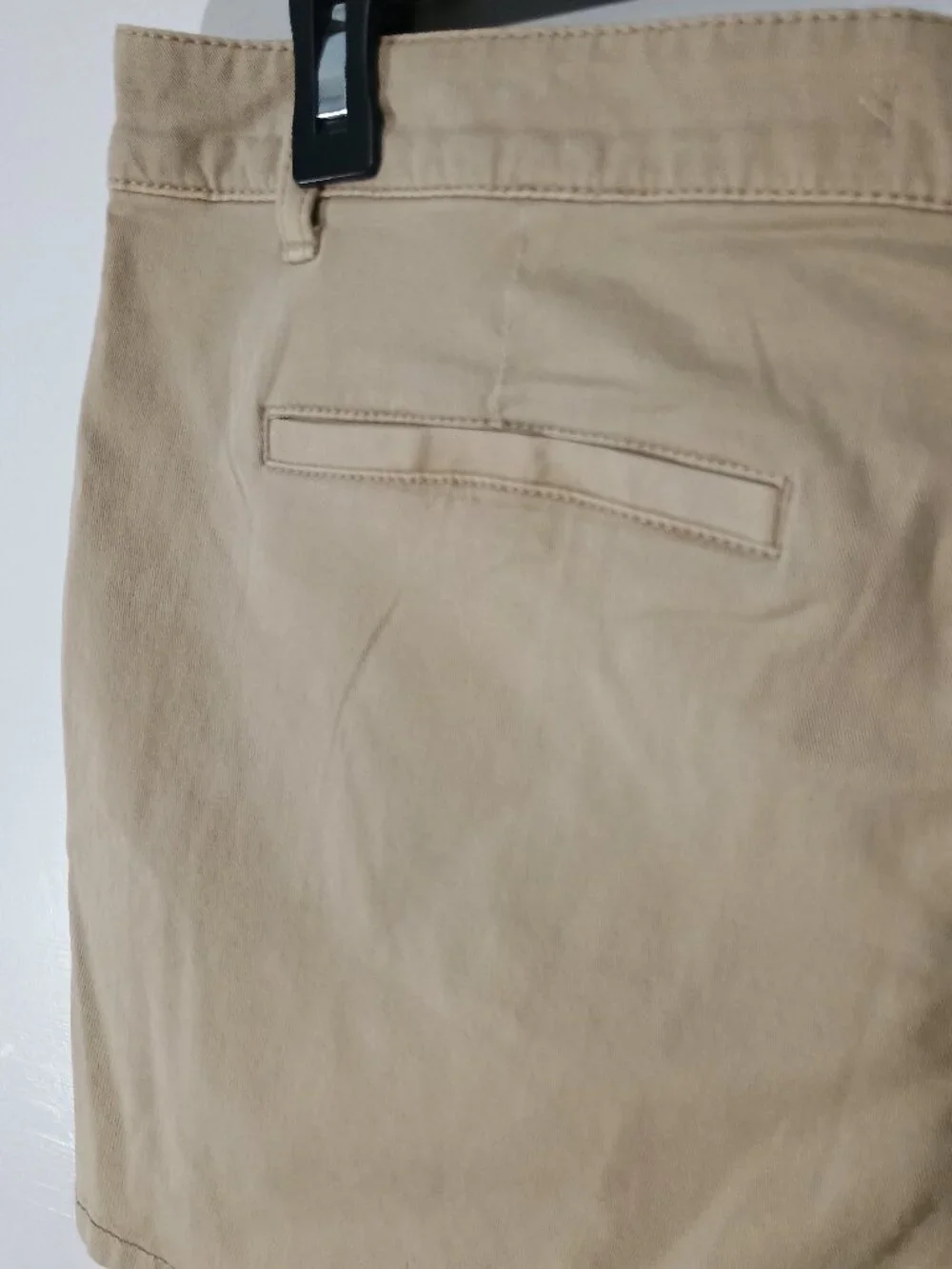 SO Goods For Life Juniors Khaki Chino Shorts Size 17 Low Rise Stretch Cotton Lyo